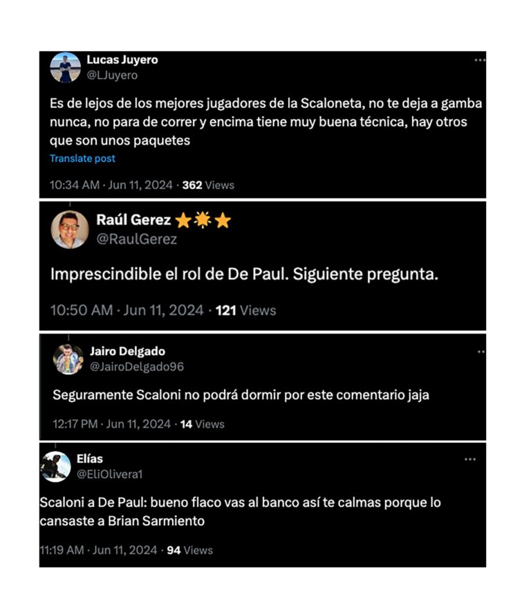 La crítica de Brian Sarmiento a De Paul que generó revuelo: “Que a Scaloni no le tiemble el pulso”