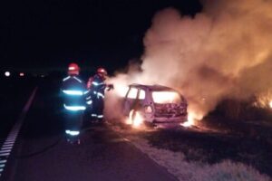 Fontezuela – Pérdidas totales tras el incendio de un automóvil