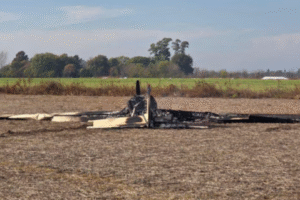 Pergamino – Hallaron otra avioneta incendiada y crecen las sospechas sobre el vínculo con una red narco