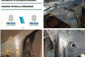 Pergamino – Hallaron tres cuadros de motos desmanteladas