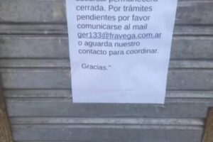 Pergamino – La sucursal de Fravega cerró sus puertas