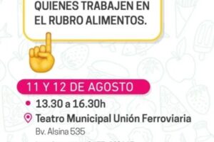 Pergamino – Nuevo curso de manipulación de alimentos
